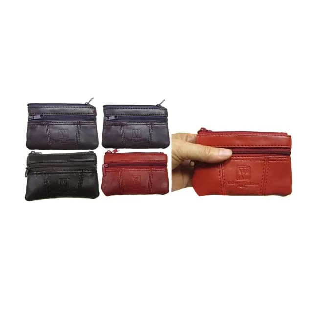 【SNOW.bagshop】父親節禮物 零錢包中型容量(三層主袋+外袋共四層進口防水包 防刮皮革材質零錢鑰匙包證件包