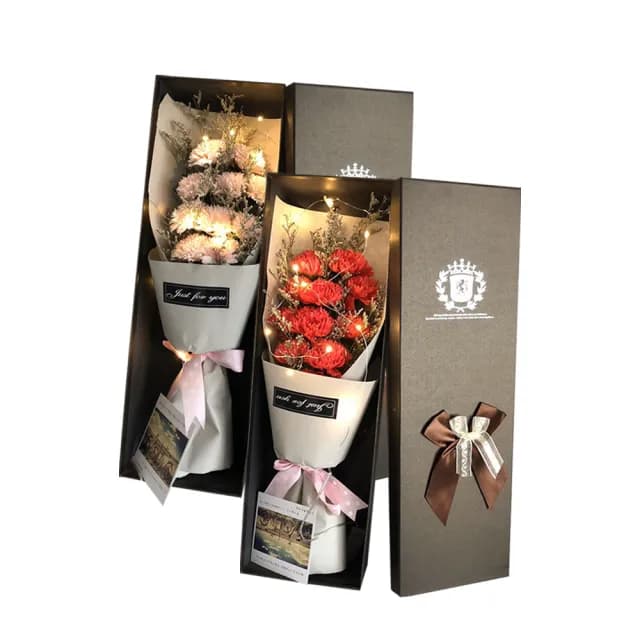 【Mass】乾燥花香薰康乃馨花束禮盒 康乃馨花束 香皂永生花禮物盒 告白花束(母親節/情人節/女王節/畢業禮物)