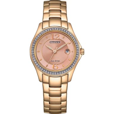 【CITIZEN 星辰】LADYS  Eco-Drive綺麗世界光動能晶鑽女錶 手錶 畢業 禮物 推薦(FE1253-80X)