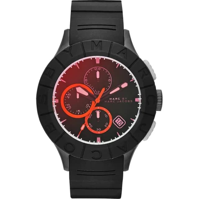 【Marc Jacobs】Buzz 極限運動三眼計時手錶-黑 禮物 送禮 推薦(MBM5546)