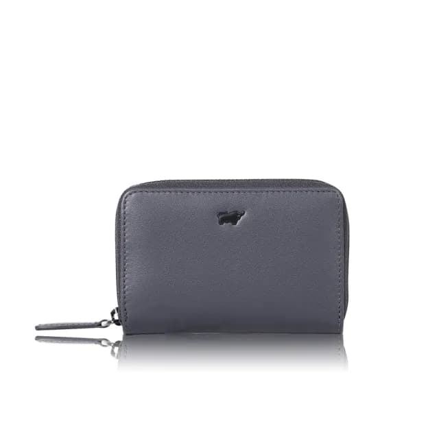 【BRAUN BUFFEL 德國小金牛】台灣總代理 路西奧 拉鍊零錢包-深藍色(BF399-161-DB)
