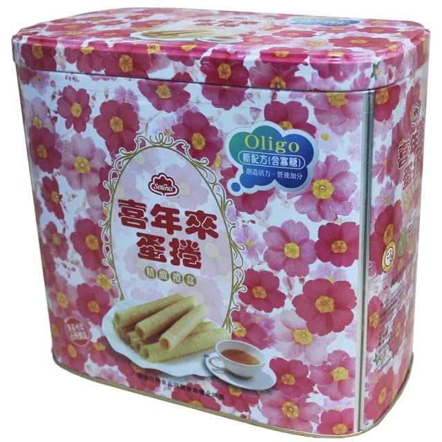 【喜年來】花筒蛋捲oligo禮盒附禮袋(512G)  (TQF微笑標章)