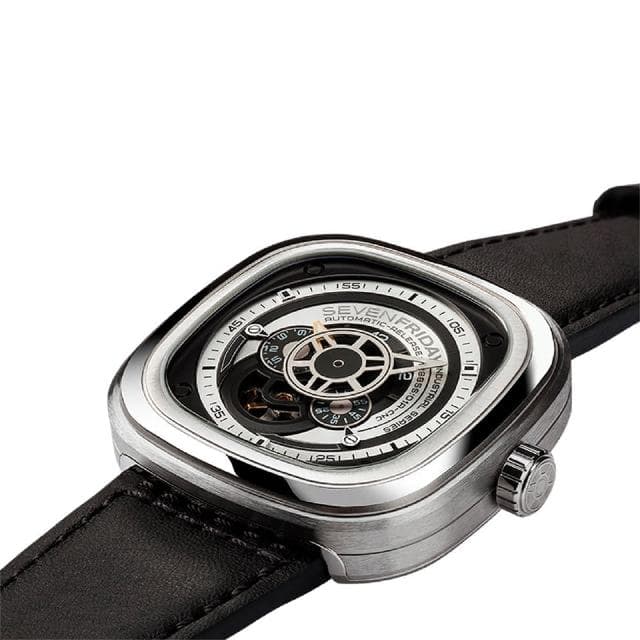 【SEVENFRIDAY】P1 解構世界自動上鍊機械錶-銀x黑 送禮 禮物 推薦(P1B)