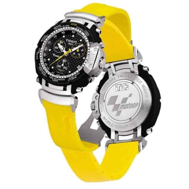 【TISSOT 天梭 官方授權】福利品 MOTO GP 時尚三眼限量男用腕錶-42mm 情人節 禮物(T0274171720101)