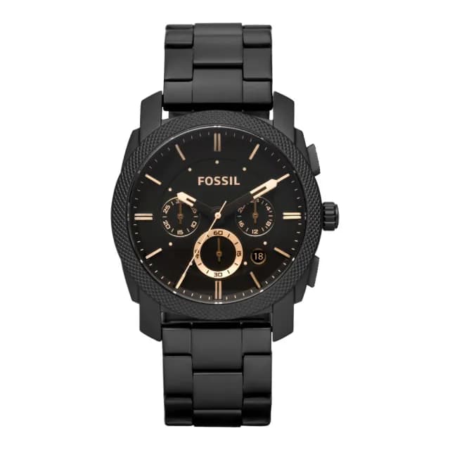 【FOSSIL】星際時空三環運動手錶-金時標/IP黑/42mm 禮物 送禮 推薦(FS4682IE)