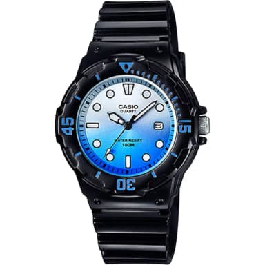 【CASIO 卡西歐】學生錶  清涼海洋風女錶-漸層藍x黑 考試手錶 送禮 禮物 推薦 交換禮物(LRW-200H-2EVDR)