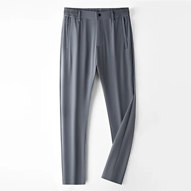 【米蘭精品】現貨+預購 長褲冰絲褲運動長褲男休閒長褲(冰爽彈力商務百搭男褲子父親節禮物4色74fa12)