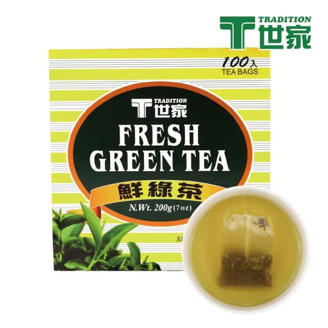 【T世家】經典鮮綠茶包2gx100包