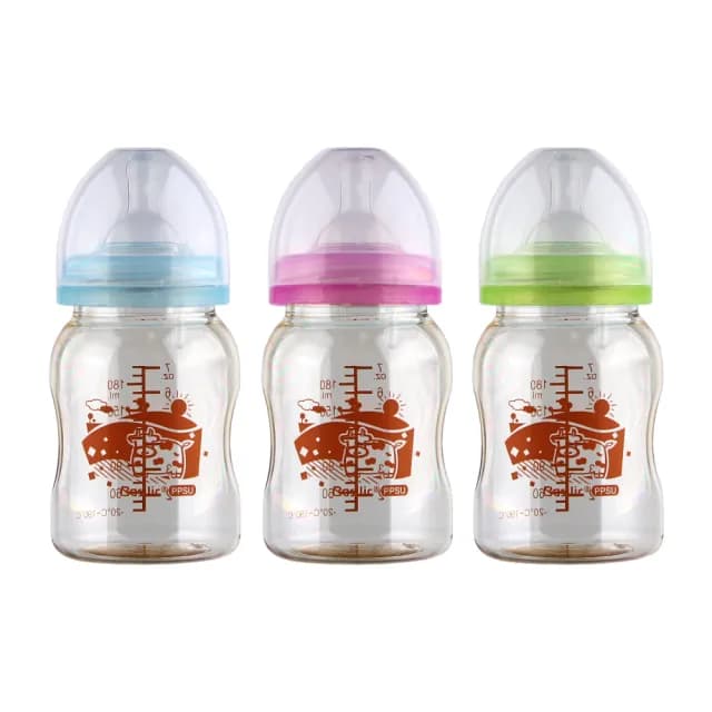 【Basilic 貝喜力克】防脹氣寬口徑PPSU葫蘆型奶瓶(180ml)