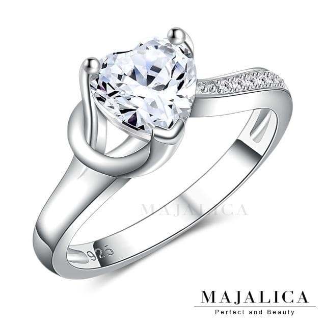 【Majalica】925純銀戒指．求婚戒．新年禮物(銀色)
