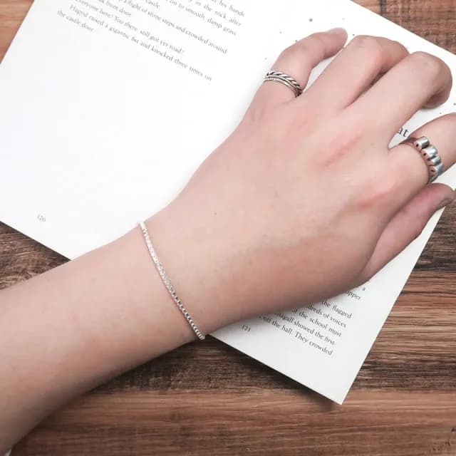 【ART64】雙11 細緻威尼斯手鍊 銀白款-1.8mm細鍊(925純銀手鍊 ART64品牌經典手鍊)