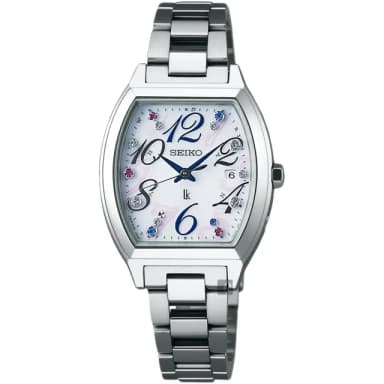 【SEIKO 精工】精工 LUKIA 聖誕限量太陽能電波女錶 母親節 禮物 送禮(1B22-0BC0S  SSVW081J)