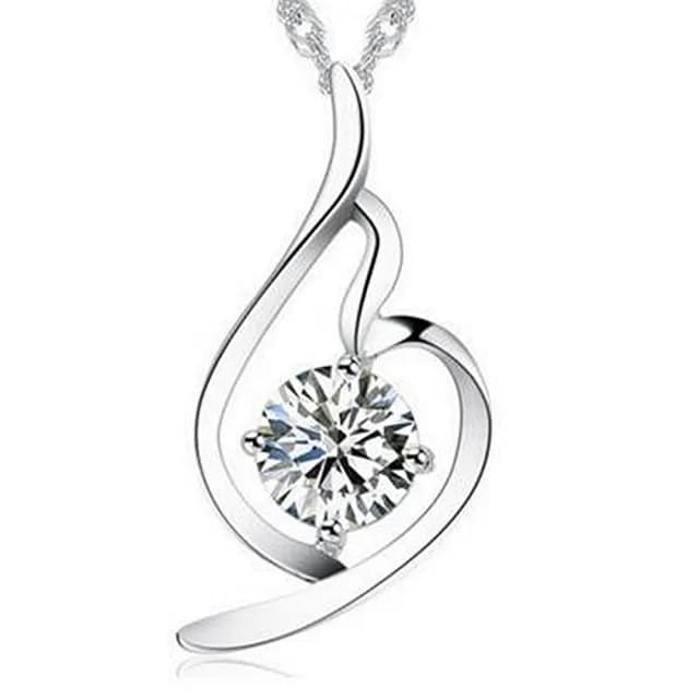 【米蘭精品】現貨+預購 紫色物語項鍊流行銀飾品(簡約時尚知性紫色物語母親節生日情人節禮物73v31)