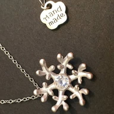 【米蘭精品】現貨+預購 鑲鑽項鍊銀飾品(雪花造型時尚精緻百搭母親節生日情人節聖誕節交換禮物73y85)