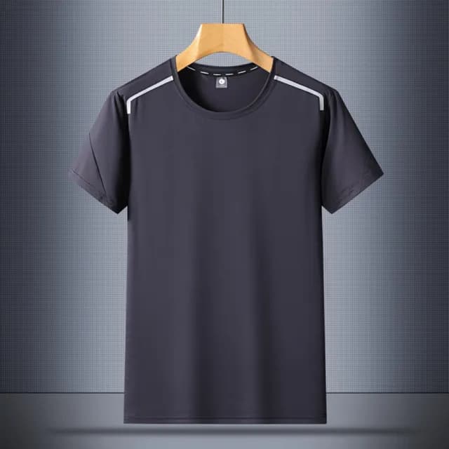 【米蘭精品】現貨+預購 冰絲T恤短袖上衣(夏季透氣吸汗健身男裝父親節禮物4色74ey17)