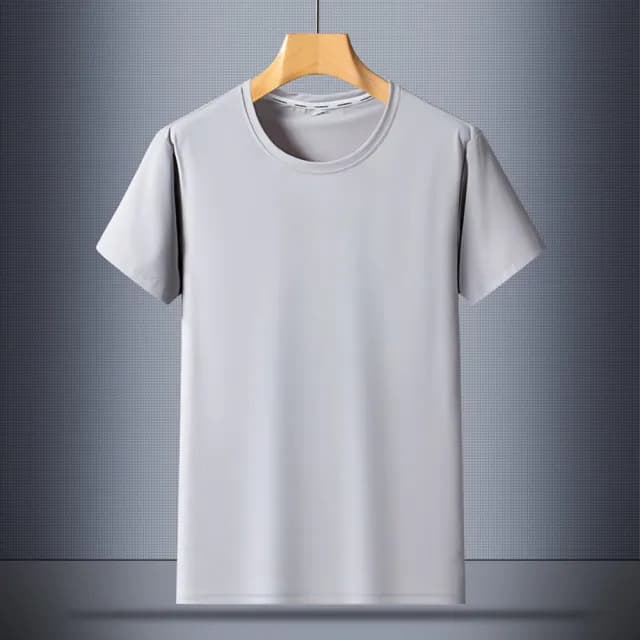 【米蘭精品】現貨+預購 冰絲T恤短袖上衣(休閒速乾健身寬鬆男裝父親節禮物5色74ey20)