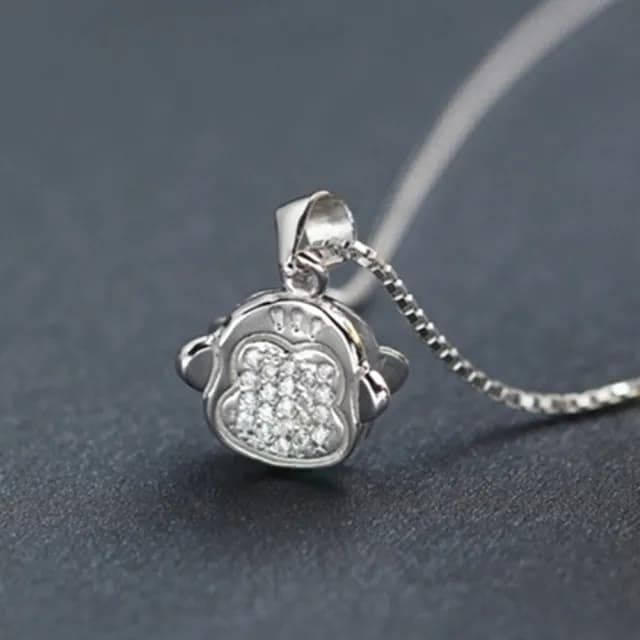 【米蘭精品】現貨+預購 項鍊鑲鑽流行銀飾品(精緻可愛動物母親節情人節生日聖誕節交換禮物73am21)