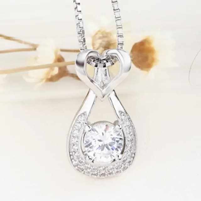 【米蘭精品】現貨+預購 項鍊鑲鑽流行銀飾品(真心時尚百搭母親節情人節生日聖誕節交換禮物73am83)