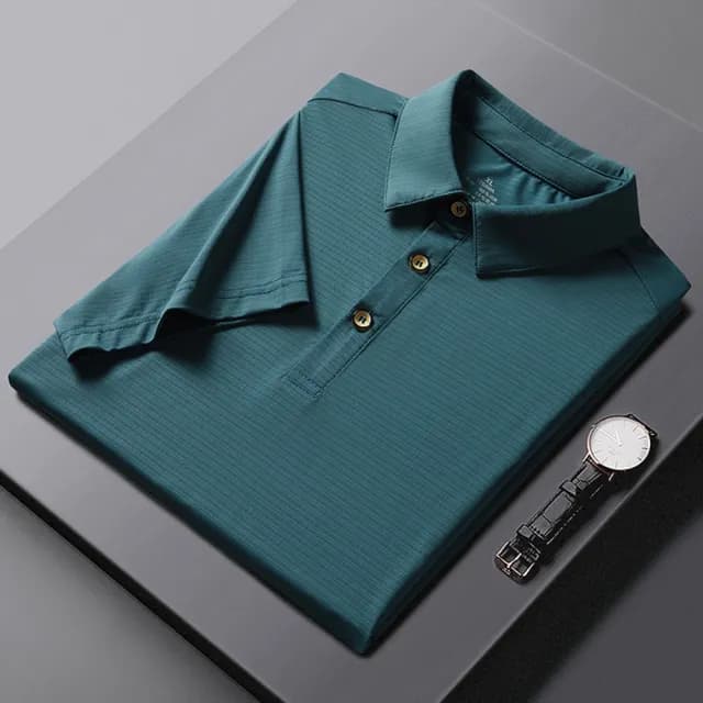 【米蘭精品】現貨+預購 冰絲POLO衫短袖上衣(夏季網眼速乾休閒男裝父親節禮物4色74ey27)