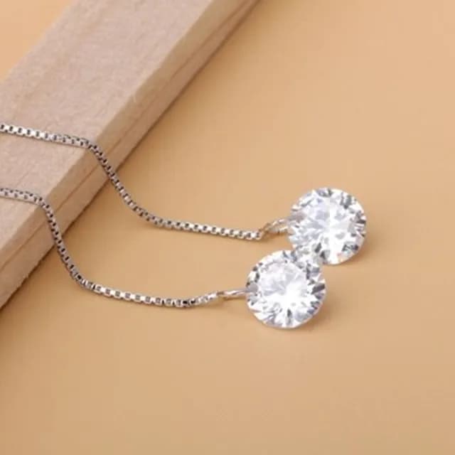 【米蘭精品】現貨+預購 耳環鑲鑽流行銀飾品(長款優雅時尚七夕情人節生日聖誕節交換禮物73ac80)