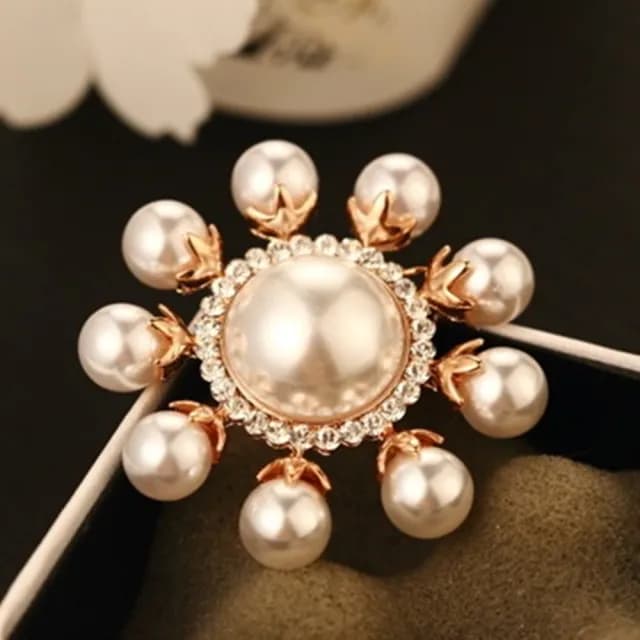 【米蘭精品】現貨+預購 玫瑰金胸針珍珠流行飾品(奢華尊貴時尚個性七夕情人節生日聖誕節交換禮物73bz8)