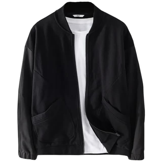 【巴黎精品】父親節禮物 棒球外套休閒夾克(春秋寬鬆復古純棉男外套2色a1bv10)