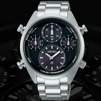 【SEIKO 精工】PROSPEX系列 40周年紀念 太陽能計時腕錶 母親節 禮物 推薦(SFJ003P1/8A50-00A0D)