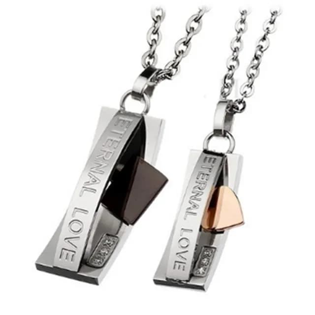 【米蘭精品】現貨+預購 鈦鋼項鍊情侶對鍊飾品(精緻愛情創意海盜船七夕情人節生日聖誕節交換禮物2色73cl60)