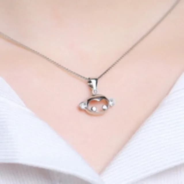 【米蘭精品】現貨+預購 項鍊鑲鑽流行銀飾品(精緻可愛動物母親節情人節生日聖誕節交換禮物73am22)