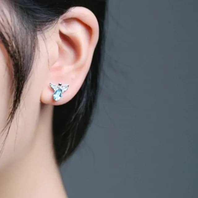 【米蘭精品】現貨+預購 耳環水晶流行銀飾品(優雅高貴時尚母親節情人節生日聖誕節交換禮物73al16)