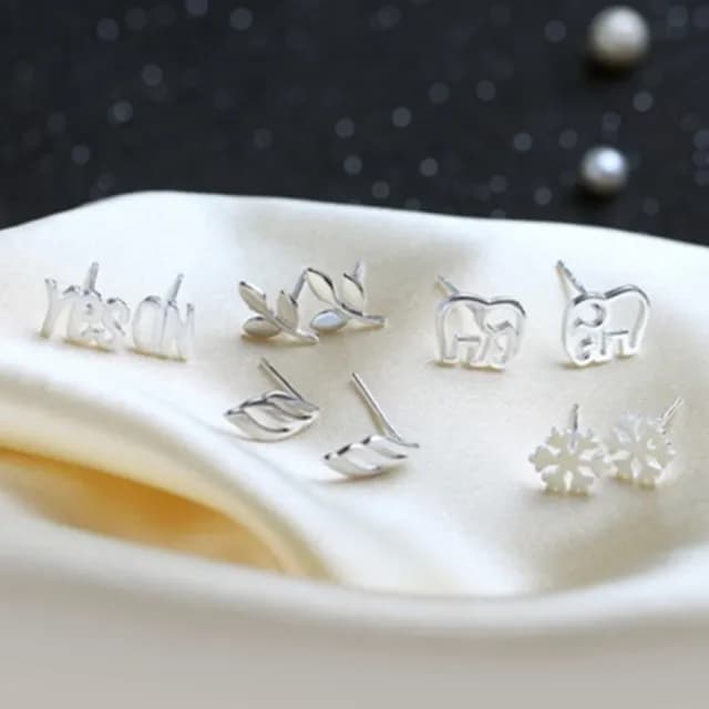【米蘭精品】現貨+預購 耳環耳針式流行銀飾品(大方可愛多樣母親節情人節生日聖誕節交換禮物73al46)