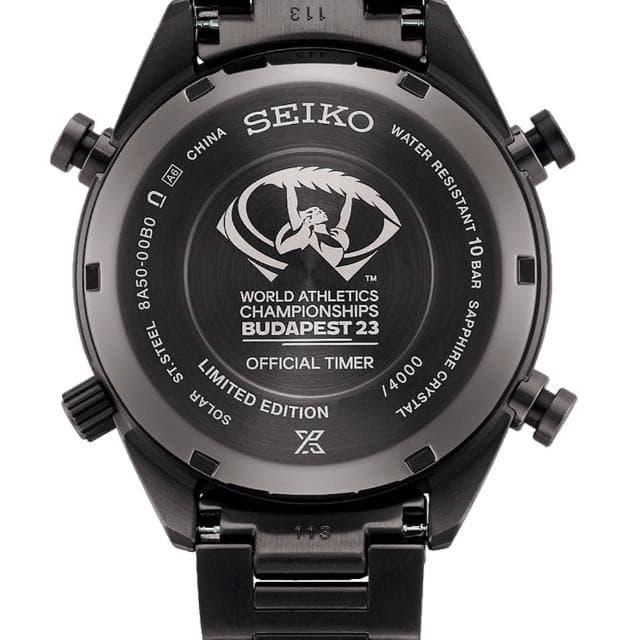 【SEIKO 精工】PROSPEX 系列 限量太陽能8A50計時腕錶 指針錶 手錶 禮物 畢業(8A50-00B0SD/SFJ007P1)