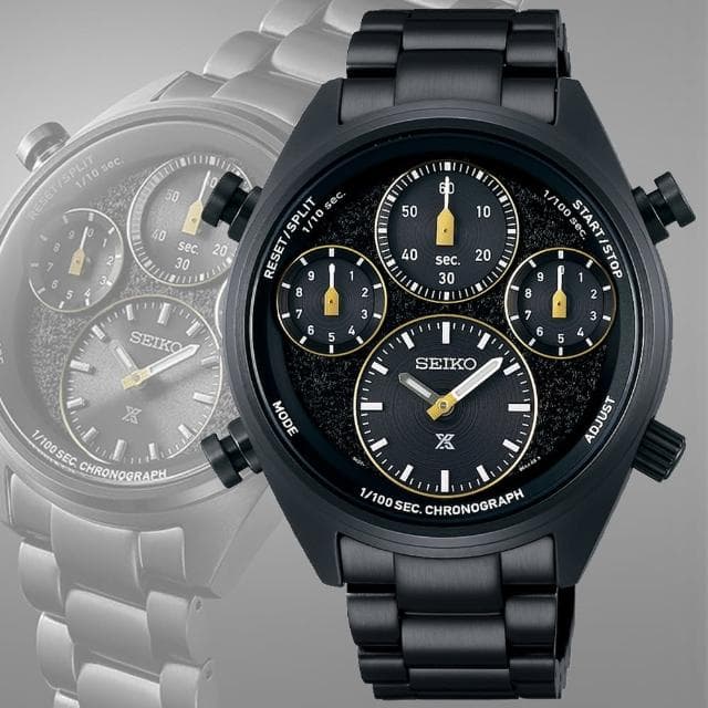 【SEIKO 精工】PROSPEX系列 40周年紀念 太陽能計時腕錶 母親節 禮物 推薦(SFJ007P1/8A50-00B0SD)
