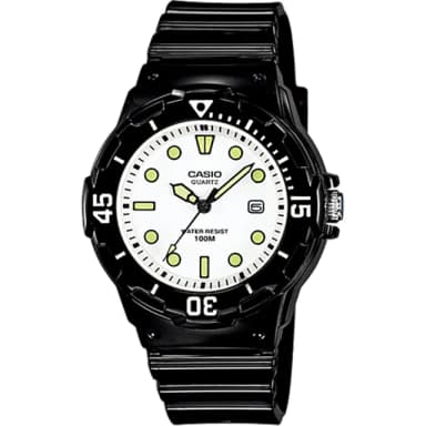 【CASIO 卡西歐】卡西歐 迷你運動風指針手錶-白x黑 考試手錶 送禮 禮物 推薦 交換禮物(LRW-200H-7E1VDF)