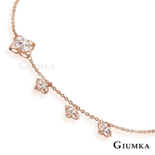 【GIUMKA】女士腳鍊．生命之花．新年禮物/開運/送禮(玫瑰金)