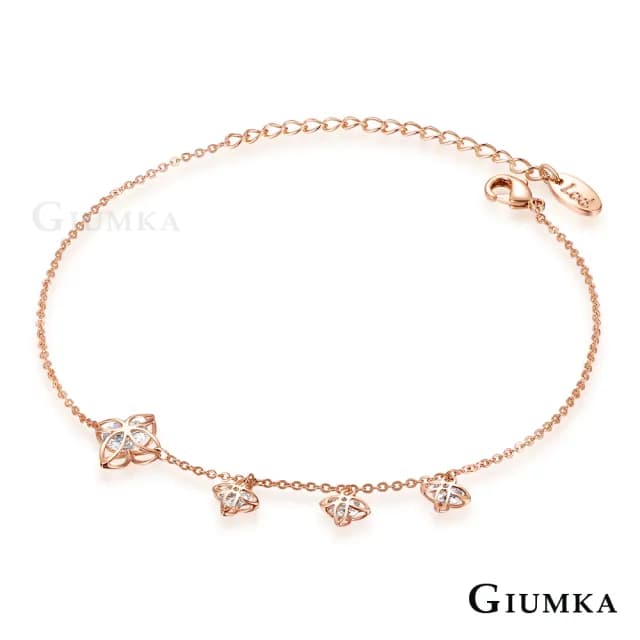 【GIUMKA】女士腳鍊．生命之花．新年禮物/開運/送禮(玫瑰金)