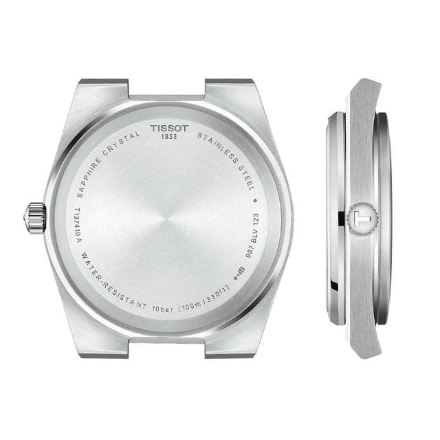 【TISSOT 天梭 官方授權】PRX系列 復古風酒桶型紳士石英錶-40mm/橡膠帶 情人節 禮物(T1374101701100)