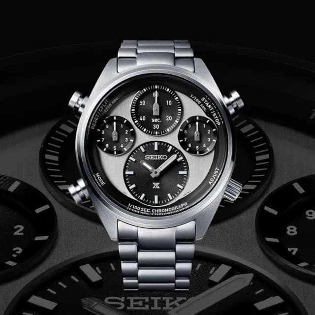 【SEIKO 精工】PROSPEX系列 40周年紀念 太陽能計時腕錶 畢業禮物 送禮 推薦(SFJ001P1/8A50-00A0S)