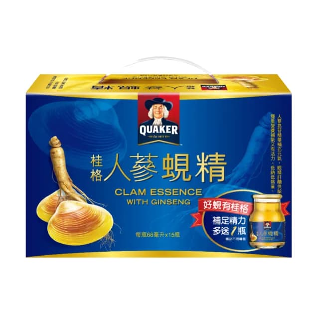 【桂格】人蔘蜆精禮盒68ml×15+1入(共16入 中秋節禮盒/送禮推薦)