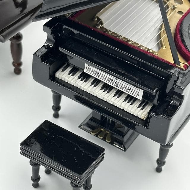 【KM MUSIC】鋼琴音樂盒 鋼琴模型擺飾(模型 音樂盒 樂器模型 袖珍 精品樂器模型 收藏 節日禮物 生日禮物)