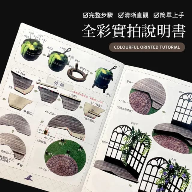【半島良品】DIY手做創意圓夢瓶魔法系列小屋(智趣屋畢業禮物 聖誕禮物 生日禮物 小夜燈)