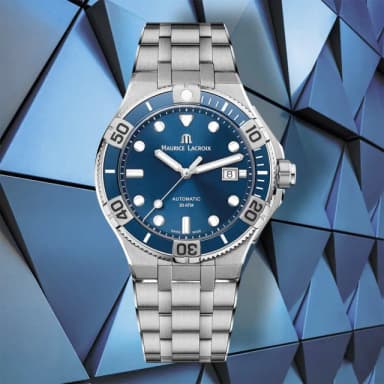 【Maurice Lacroix 艾美錶】AIKON Venturer 300米潛水機械錶-43mm 送禮 禮物 推薦(AI6058-SS002-430-1)