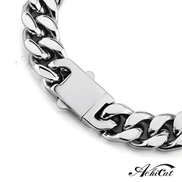 【AchiCat】古巴鏈．手鍊．粗鏈條．個性(送男生．白色情人節禮物)