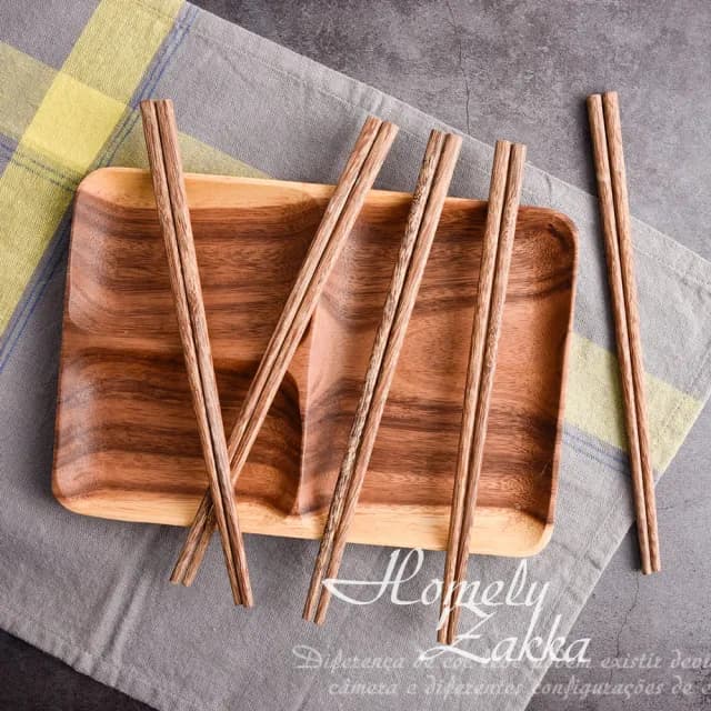 【Homely Zakka】天然實木餐具筷子25cm_禮盒10雙組(實木筷 木頭筷 筷子禮盒 原木筷子)