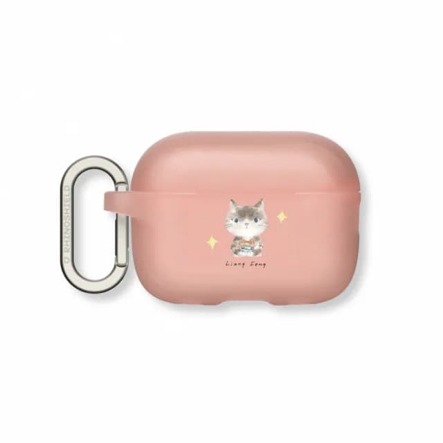 【RHINOSHIELD 犀牛盾】AirPods Pro2/Pro/第3/2/1代 無線耳機保護殼/涼丰系列-小貓咪(涼丰)