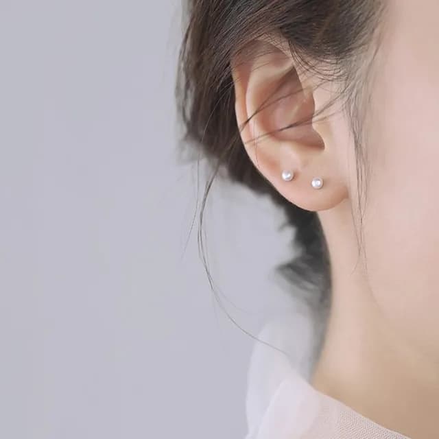 【HaNA 梨花】韓國迷妳不過敏針養耳洞．精緻2MM小小珍珠耳釘(針式耳環耳飾 耳圈 耳釘 耳扣 耳墜
