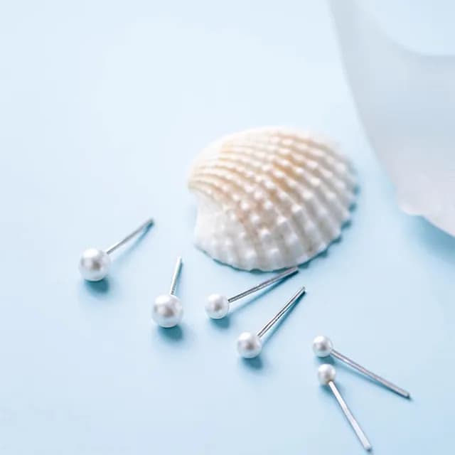 【HaNA 梨花】韓國迷妳不過敏針養耳洞．精緻2MM小小珍珠耳釘(針式耳環耳飾 耳圈 耳釘 耳扣 耳墜