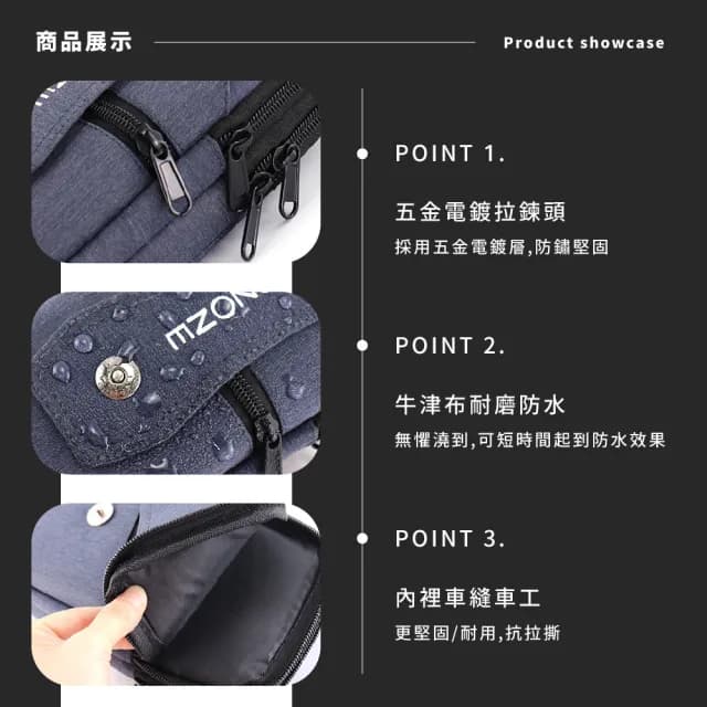 【隨身配件】父親節禮物 大容量防水包 牛津布手機掛繩包(斜背包 掛脖 迷你小包 零錢包 證件夾 運動