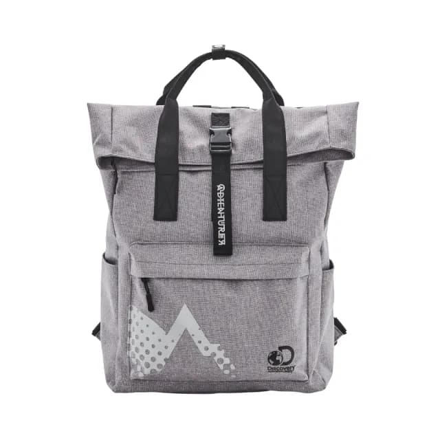 【Discovery Adventures】情人節禮物 學院風基本款摺蓋後背包 三色可選 戶外 旅游