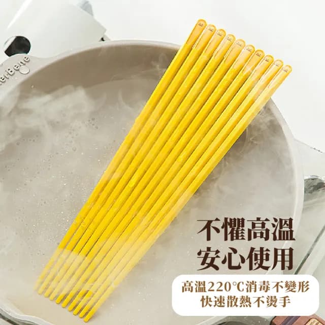 【可愛造型】超萌鴨卡通合金筷子-5雙入組(抗菌 兒童 家庭餐廚 露營 環保餐具 禮物 拍攝道具 廚房用品)